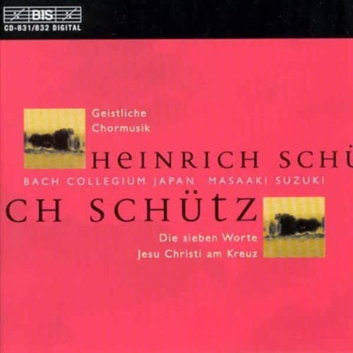 CD cover for Heinrich Schütz’s “Geistliche Chormusik” by Bach Collegium Japan.
