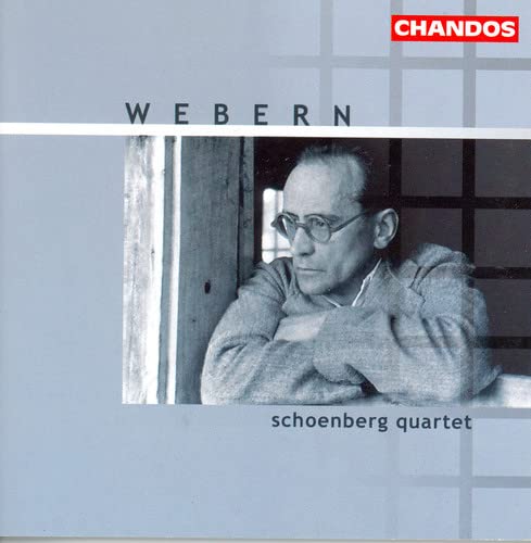 CD cover featuring a portrait of Anton Webern, composer, in grayscale.