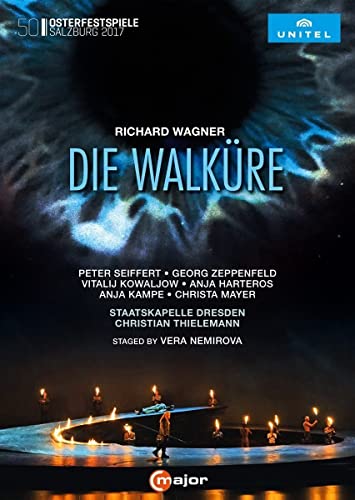 DVD cover for Wagner’s “Die Walküre” opera, featuring performers’ names.