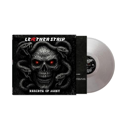 Leaether Strip album "Rebirth Of Agony" vinyl record and cover art.