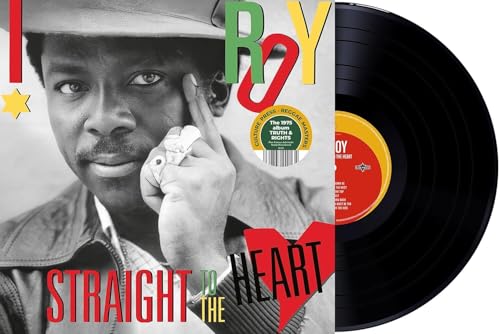 I Roy album cover and vinyl record, portrait of a man pointing.