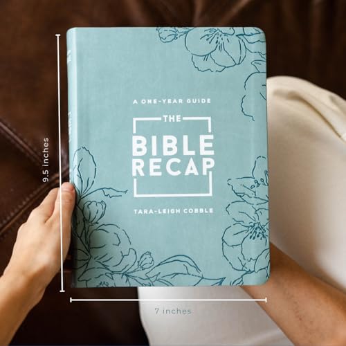 The Bible Recap – A One–Year Guide to Reading and Understanding the Entire Bible, Deluxe Edition – Sage Floral Imitation Leather