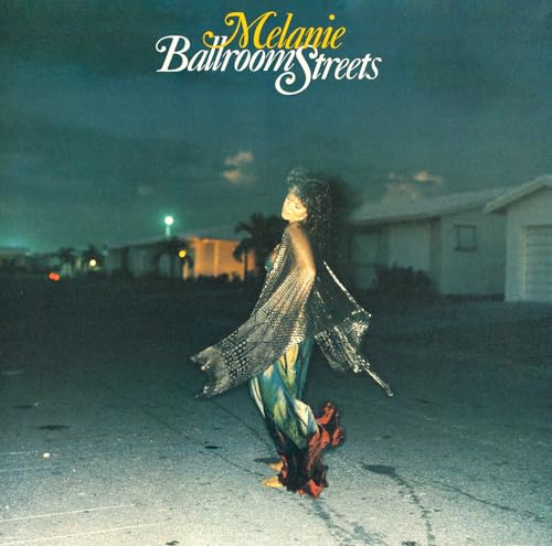 Album cover for Melanie’s “Ballroom Streets” featuring a woman in flowing clothes.