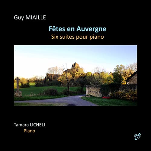 CD cover: rural Auvergne landscape with a stone church and text.