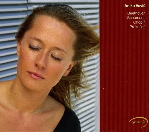 CD cover featuring pianist Anika Vavic with composers' names listed.