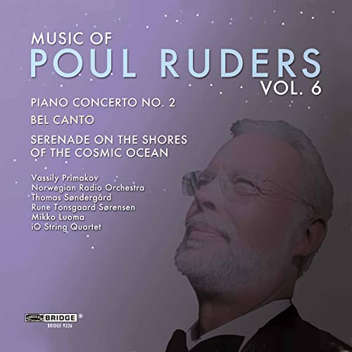 CD cover for “Ruders: Music Vol. 6” featuring a portrait of Poul Ruders.