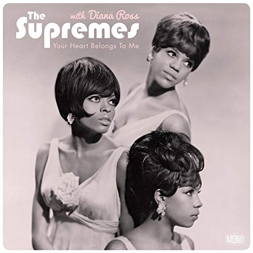 The Supremes with Diana Ross album cover, three women in formal wear.