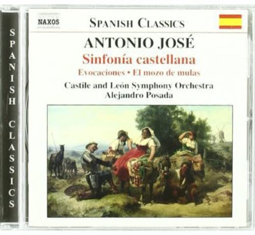 CD cover featuring Antonio José music with a painting of people and donkeys outdoors.