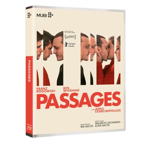 Passages" Blu-ray cover with fragmented faces and red accents.