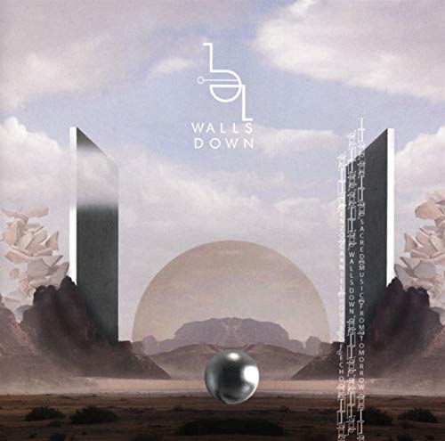 CD cover: abstract landscape with towers, sphere, and text "Wallsdown".