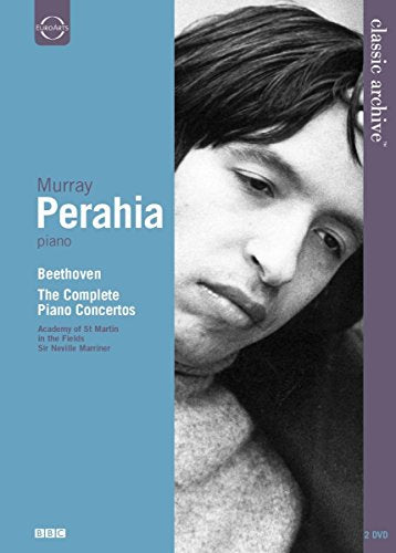 DVD cover featuring pianist Murray Perahia and text: Beethoven Piano Concertos.