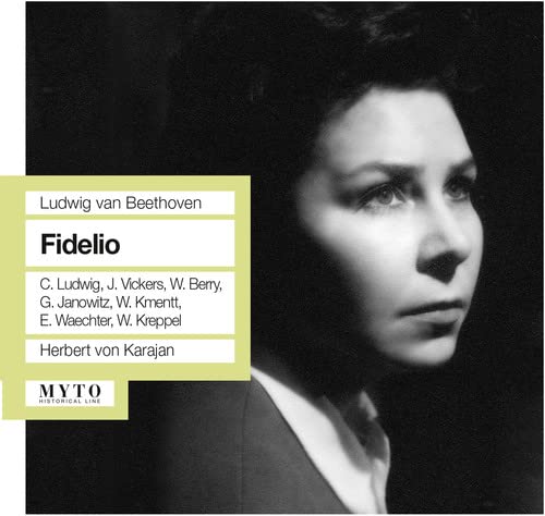 CD cover for Beethoven’s Fidelio, featuring a portrait of a woman.