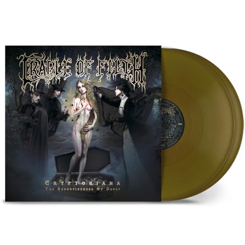 Cradle Of Filth "Cryptoriana" vinyl record with gothic, dark artwork.