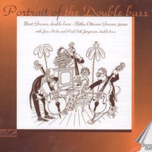 CD cover: Line art of musicians playing double bass and piano.
