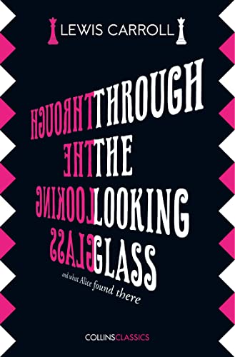 Book cover for “Through the Looking Glass” with bold, mirrored text.