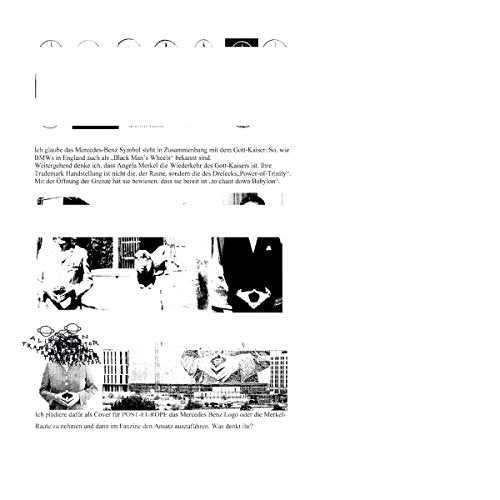 Black and white CD cover with grainy images of people and cars.