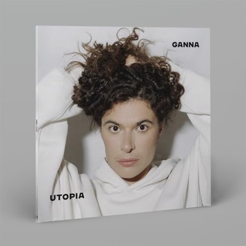 Vinyl record cover for Ganna’s “Utopia” featuring a portrait of the artist.