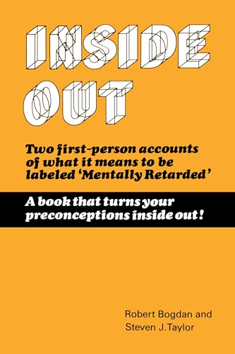 Book cover for “Inside Out” about the social meaning of mental retardation.