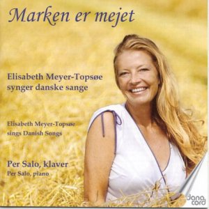 CD cover featuring Elisabeth Meyer-Topsøe smiling in a wheat field.