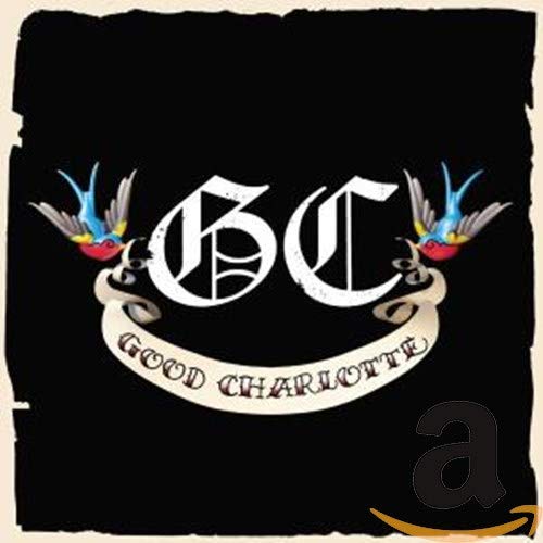 Good Charlotte CD cover with black background, ornate logo, and birds.