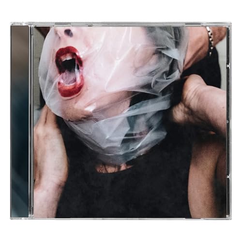 CD cover: face partially obscured by plastic, hands gripping tightly.