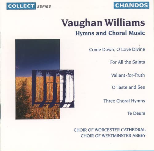 CD cover for Vaughan Williams’ hymns and choral music collection.