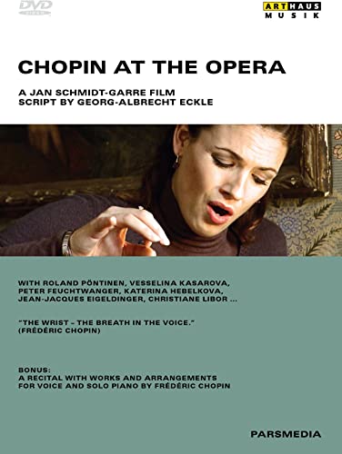 DVD cover for "Chopin At The Opera" featuring a singing woman.