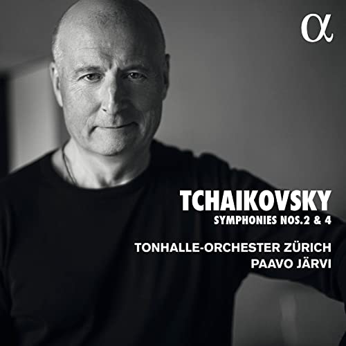 CD cover featuring Paavo Järvi and text: Tchaikovsky Symphonies Nos. 2 & 4.