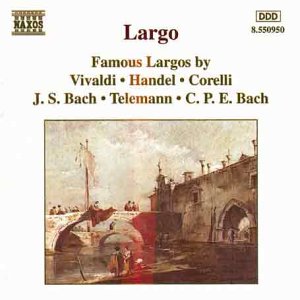 CD cover for “Largo” featuring a canal scene and composer names.