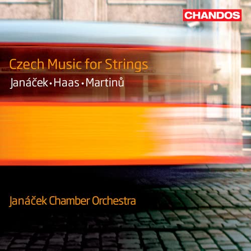 CD cover for Czech string music by Janáček, Haas, and Martinů.