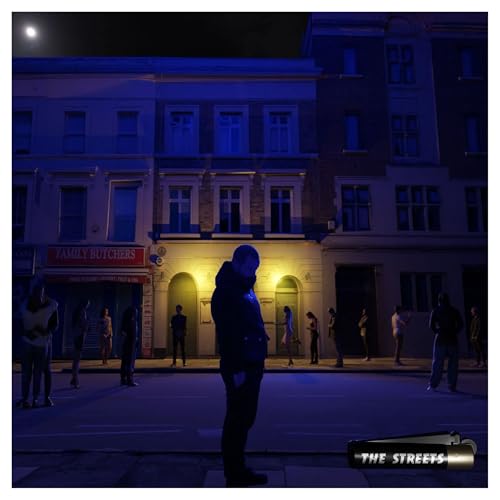 Album cover for The Streets: a man stands before a dimly lit street.