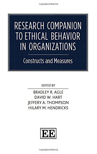 Research Companion to Ethical Behavior in Organizations: Constructs and Measures