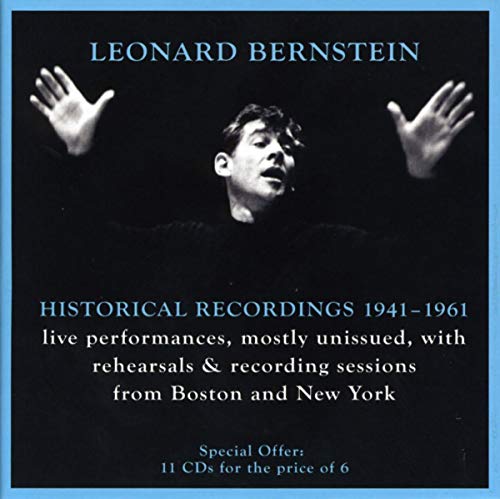 Leonard Bernstein conducting, 11CD box set of historical recordings, 1941-1961.