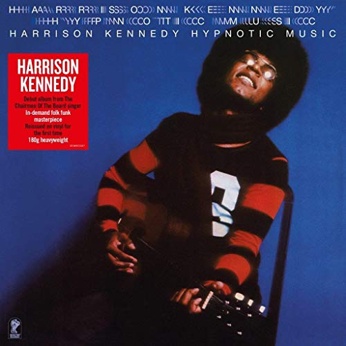 Album cover for Harrison Kennedy’s “Hypnotic Music” featuring the artist with a guitar.