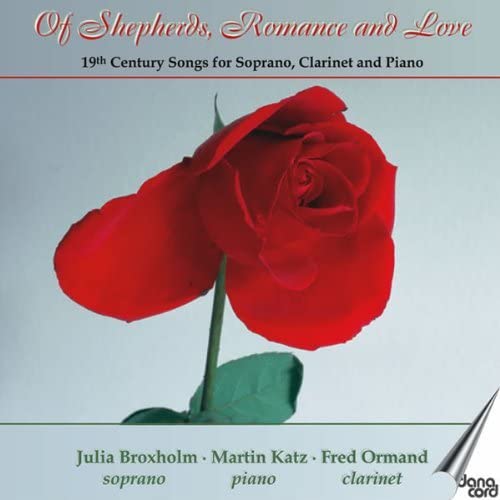 CD cover featuring a large red rose against a pale blue background.