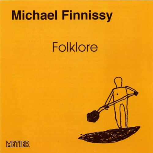 CD cover for Michael Finnissy’s “Folklore” with a simple black drawing.
