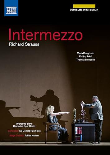 DVD cover for Strauss’ *Intermezzo* opera, featuring stage performers.