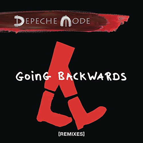 Depeche Mode "Going Backwards" vinyl cover with red, fragmented legs.