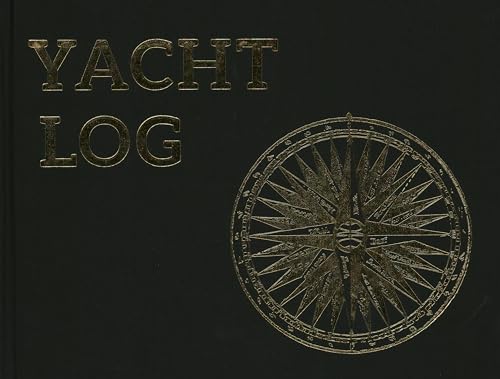 Black book cover with gold text “Yacht Log” and a compass rose.