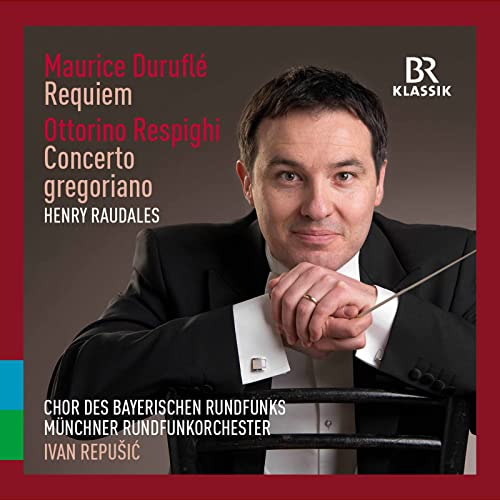 CD cover featuring conductor Henry Raudales in a suit, holding a baton.