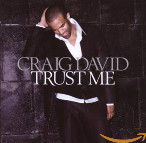 Craig David album cover, "Trust Me", featuring artist in black suit.
