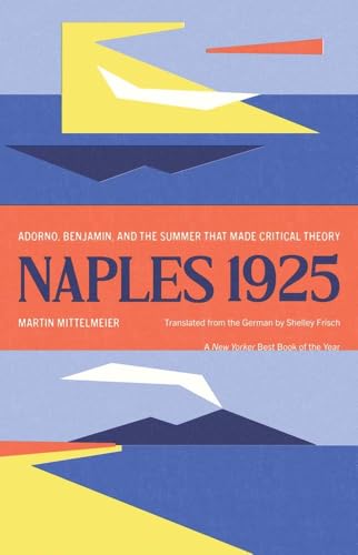 Book cover: "Naples 1925" with abstract geometric shapes in yellow, red, and blue.