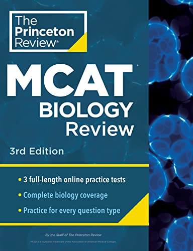 Princeton Review MCAT Biology Review: Complete Content Prep + Practice Tests (Graduate School Test Preparation)