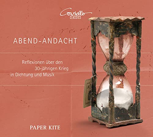 CD cover: ornate hourglass with pink sand, text in German and English.