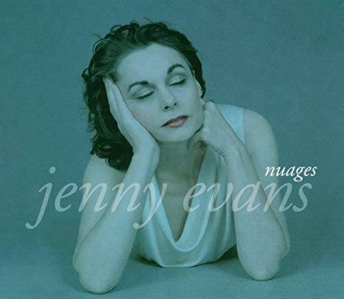 CD cover featuring Jenny Evans, a woman with eyes closed, lying down.