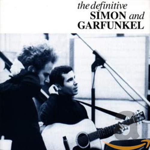 CD cover of Simon & Garfunkel, black and white photo of the duo.