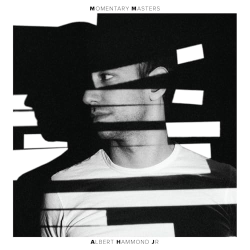 Black and white album cover featuring a fragmented portrait of a man.