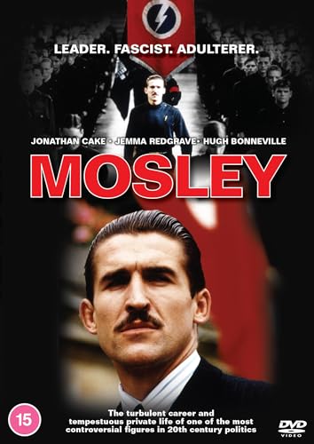 “Mosley” DVD cover featuring Jonathan Cake as Oswald Mosley, a historical drama.