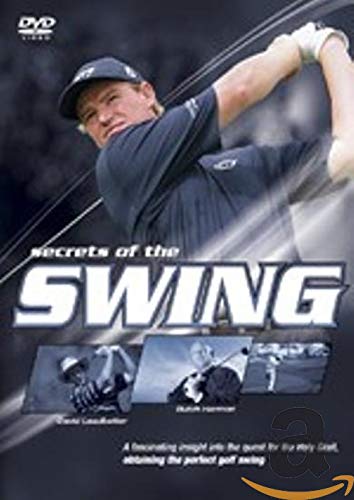 DVD cover featuring a golfer in mid-swing, with title "Secrets Of The Swing".