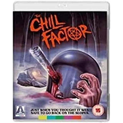 Blu-ray cover for "The Chill Factor" featuring a ski mask and blood.